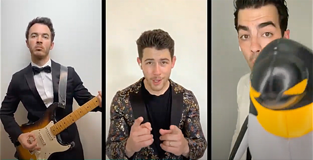 John Krasinski's virtual prom, Jonas Brothers